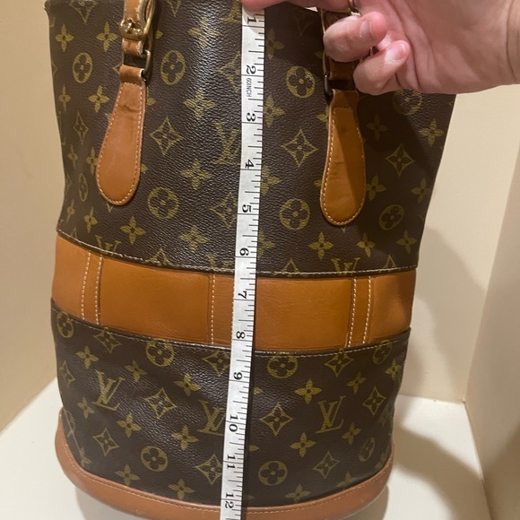Louis Vuitton French Co USA Vintage Large Monogram Marais Bucket Tote Bag - Picture 3 of 12